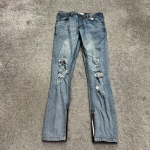 I Love Ugly Smart Zespy Pant Regular Rise Fixed Waist Tapered Slim Denim Jeans